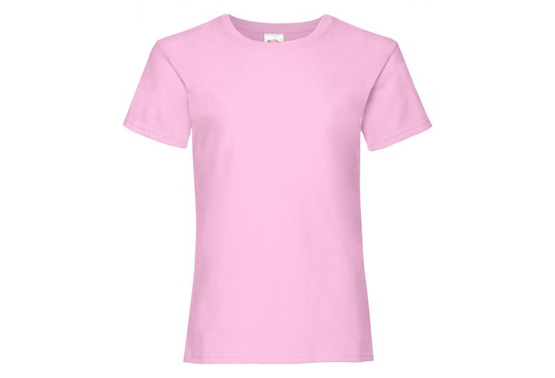 Fruit of the Loom, Valueweight ženska dečija majica, svetlo roza, 7-8