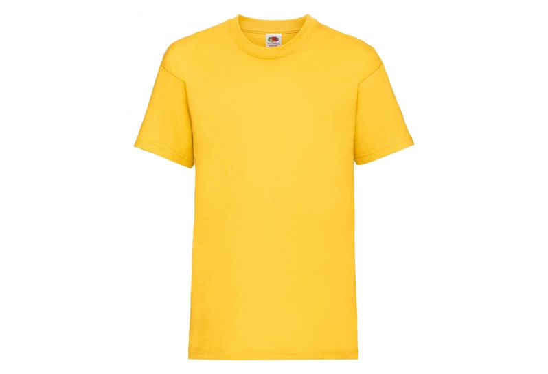 Fruit of the Loom, Valueweight, muška dečija pamučna majica kratkih rukava, suncokret žuta 5-6