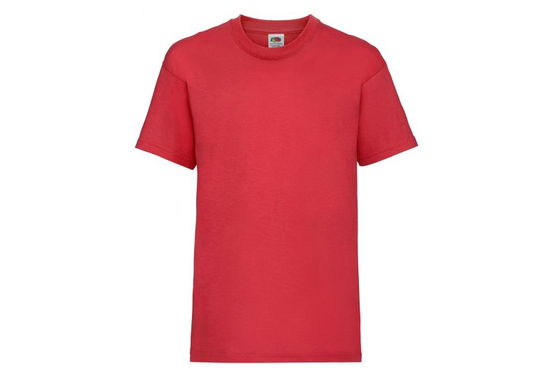 Fruit of the Loom, Valueweight, muška dečija pamučna majica kratkih rukava, crvena 2-3