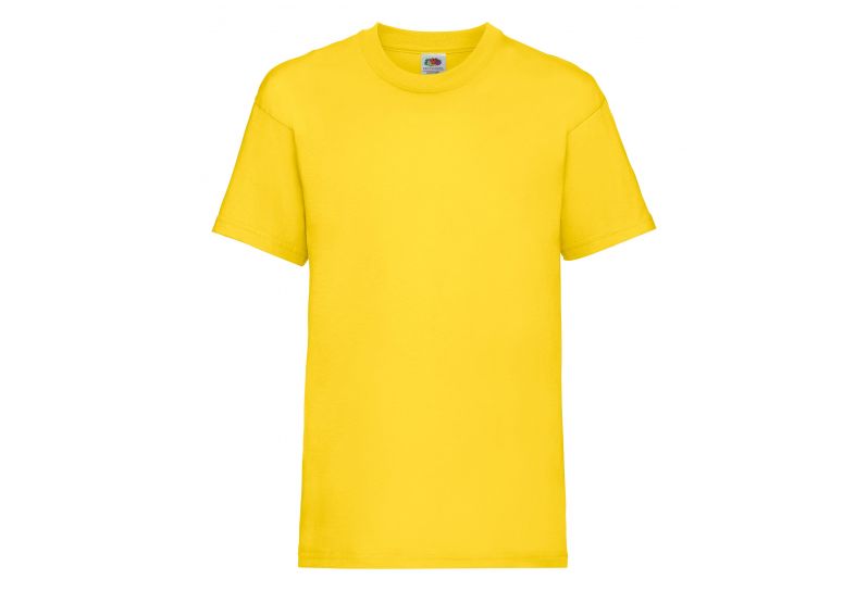 Fruit of the Loom, Valueweight, muška dečija pamučna majica kratkih rukava, žuta 5-6