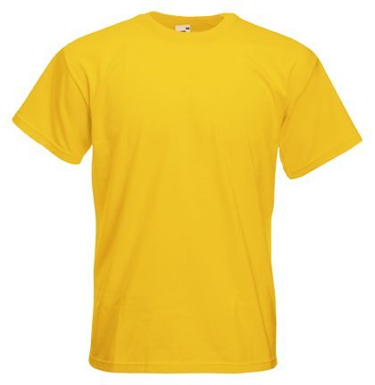 Fruit of the Loom, Super Premium, muška pamučna majica kratkih rukava, suncokret žuta, M