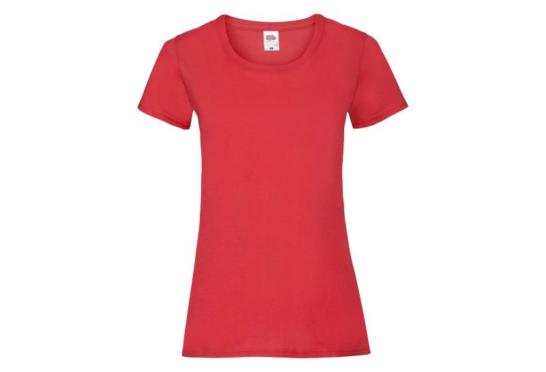 Fruit of the Loom, Valueweight, ženska pamučna majica kratkih rukava, crvena, 2XL