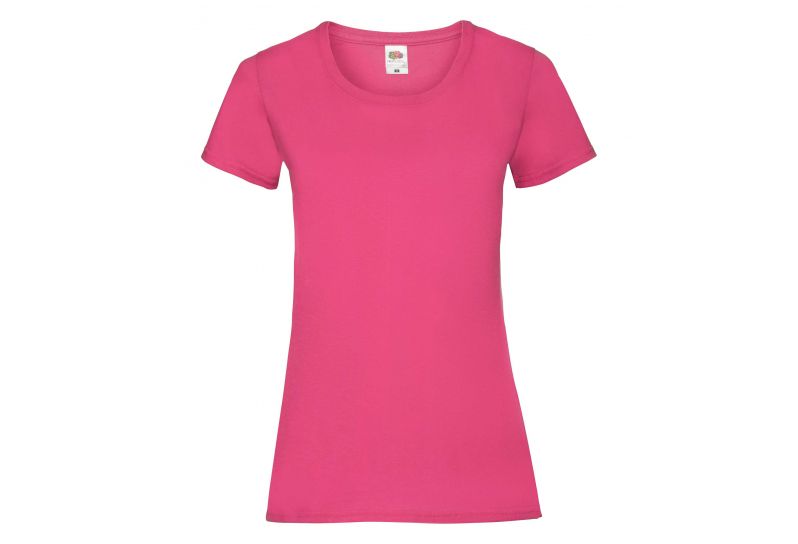Fruit of the Loom, Valueweight, ženska pamučna majica kratkih rukava, fuksija, XL