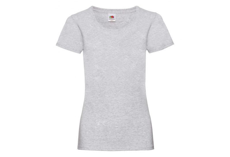 Fruit of the Loom, Valueweight, ženska pamučna majica kratkih rukava, pepeljasto siva, XL