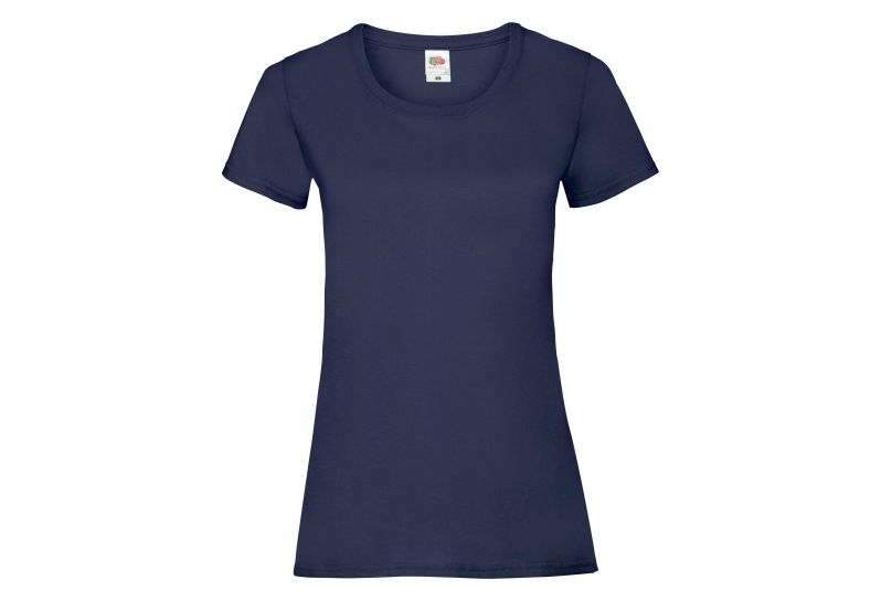 Fruit of the Loom, Valueweight, ženska pamučna majica kratkih rukava, tamno teget, XS