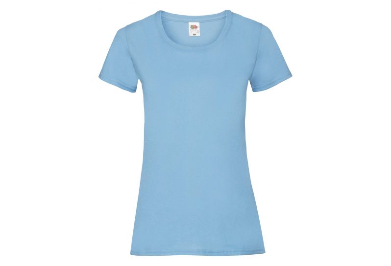 Fruit of the Loom, Valueweight, ženska pamučna majica kratkih rukava, nebesko plava, XL