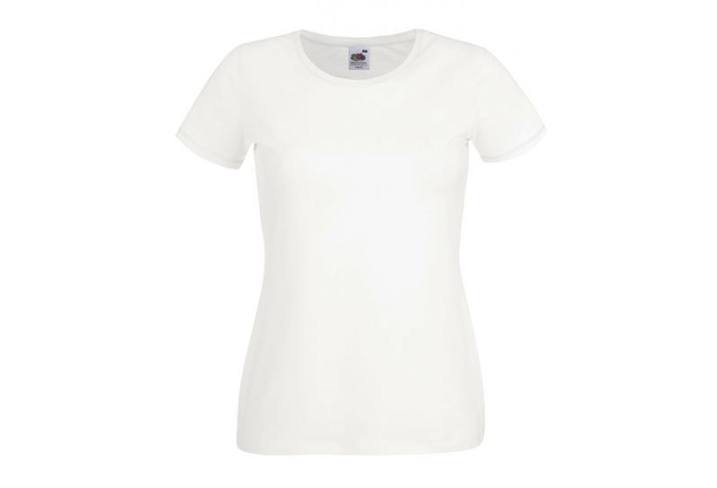 Fruit of the Loom, Crew Neck majica, bela, XL