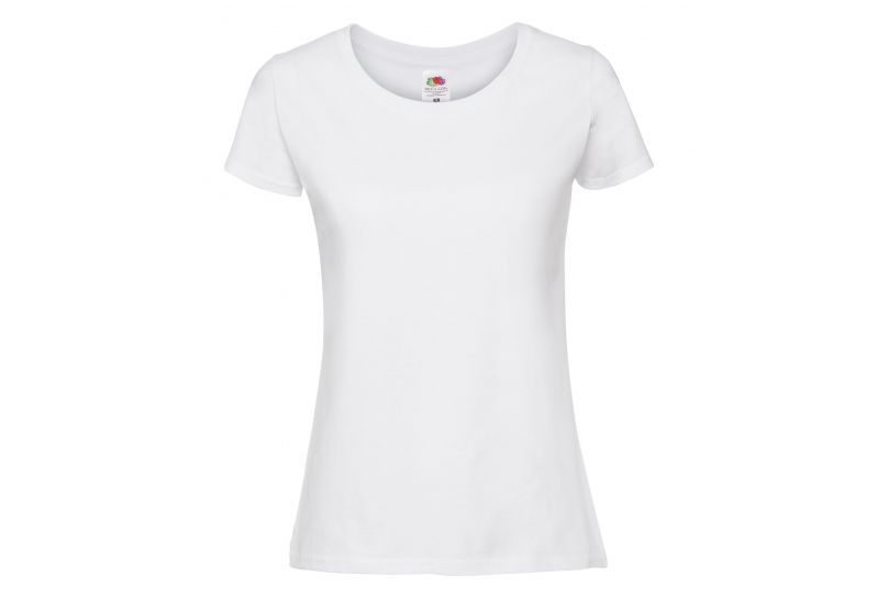 Fruit of the Loom, Ladies Ringspun Premium T, ženska majica kratkih rukava, bela, 2XL