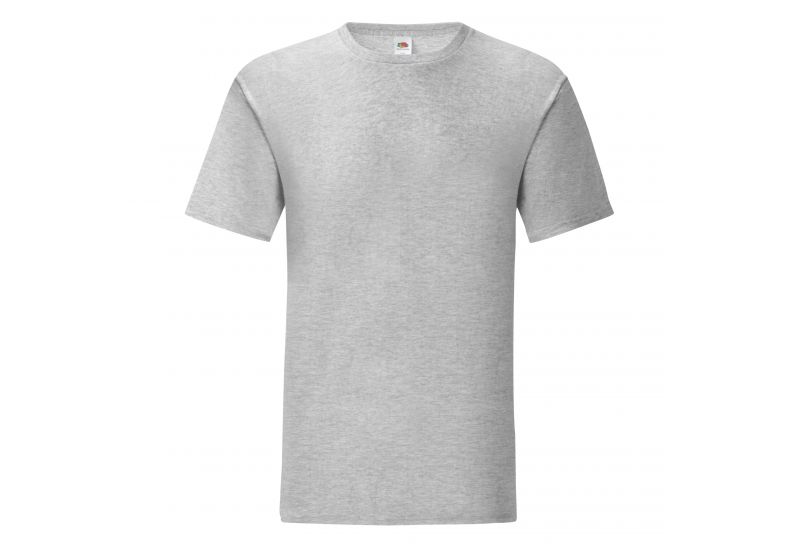 Fruit of the Loom, ICONIC 150T, muška pamučna majica, melirano siva, XL