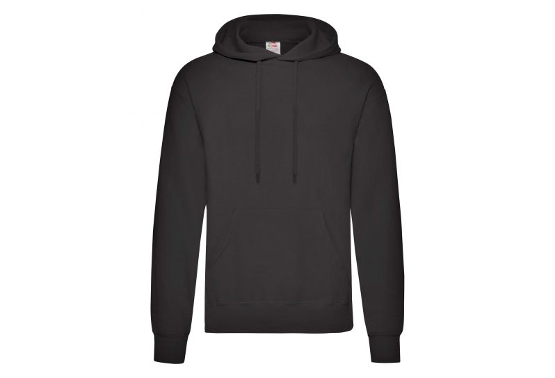 Fruit of the Loom, Classic Hooded Sweat, klasični muški duks sa kapuljačom, crna, S