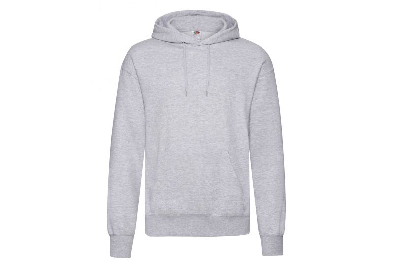 Fruit of the Loom, Classic Hooded Sweat, klasični muški duks sa kapuljačom, pepeljasto siva, M