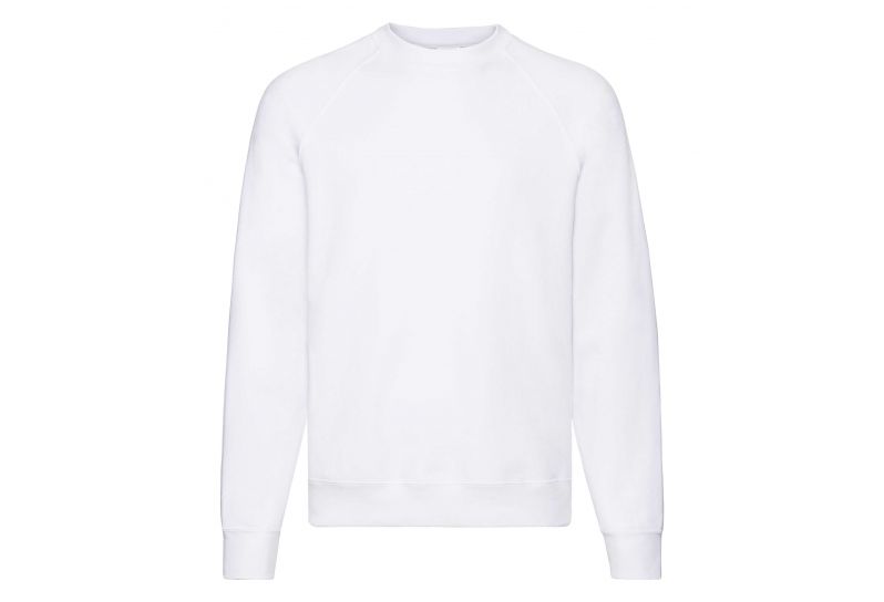 Fruit of the Loom, Classic Raglan Sweat, klasični muški duks, bela, M