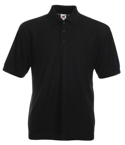 Fruit of the Loom, 65/35, muška polo majica, crna, 2XL