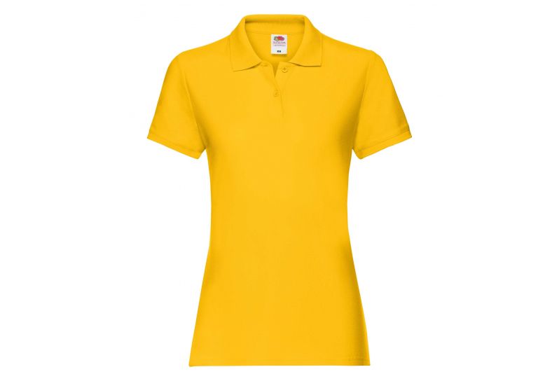 Fruit of the Loom, Ladies Premium Polo, ženska polo majica, suncokret žuta, XL