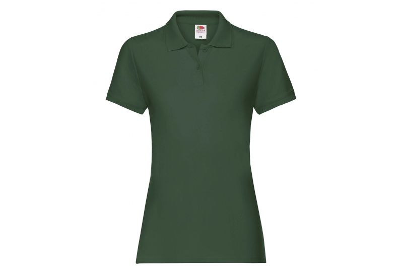 Fruit of the Loom, Ladies Premium Polo, ženska polo majica, šumsko zelena, XL