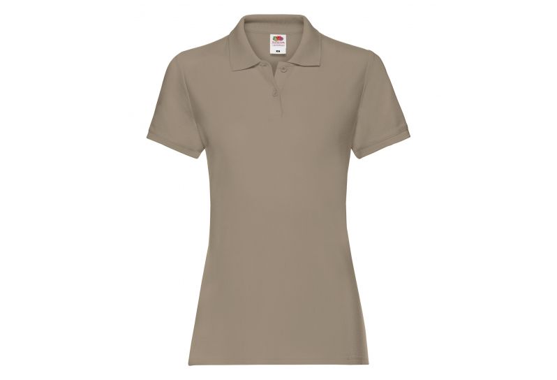 Fruit of the Loom, Ladies Premium Polo, ženska polo majica, khaki, L