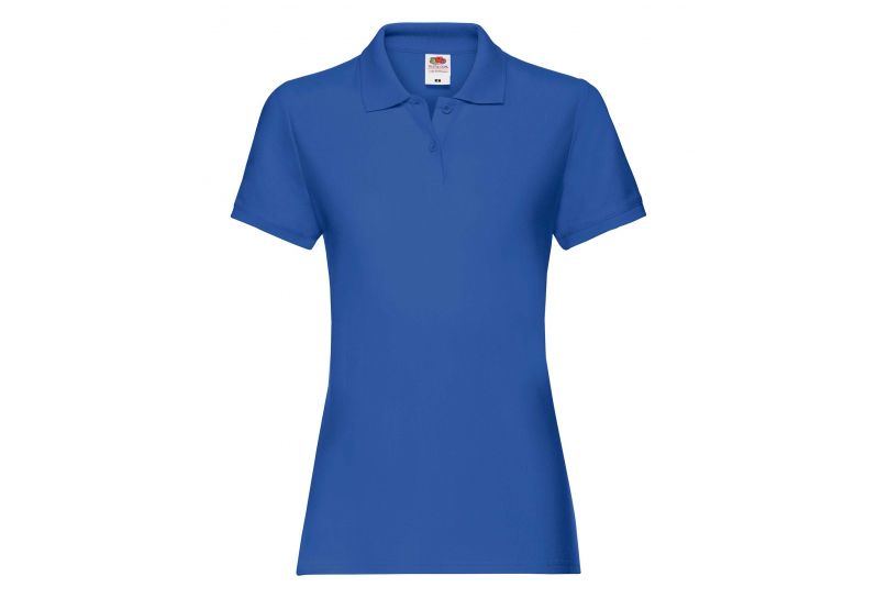 Fruit of the Loom, Ladies Premium Polo, ženska polo majica, royal plava, 2XL