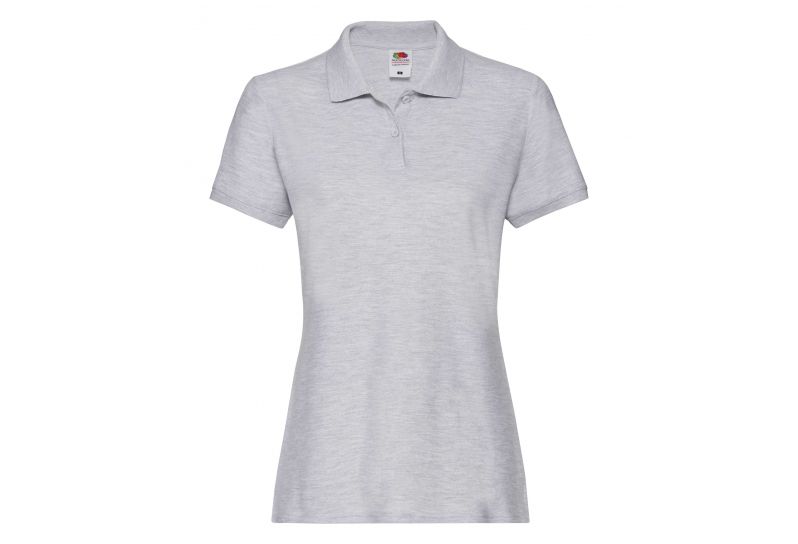 Fruit of the Loom, Ladies Premium Polo, ženska polo majica, pepeljasto siva, XL