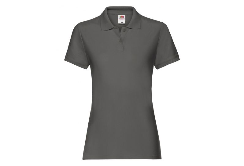 Fruit of the Loom, Ladies Premium Polo, ženska polo majica, svetlo grafitna, M