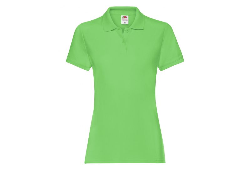 Fruit of the Loom, Ladies Premium Polo, ženska polo majica, limeta, 2XL