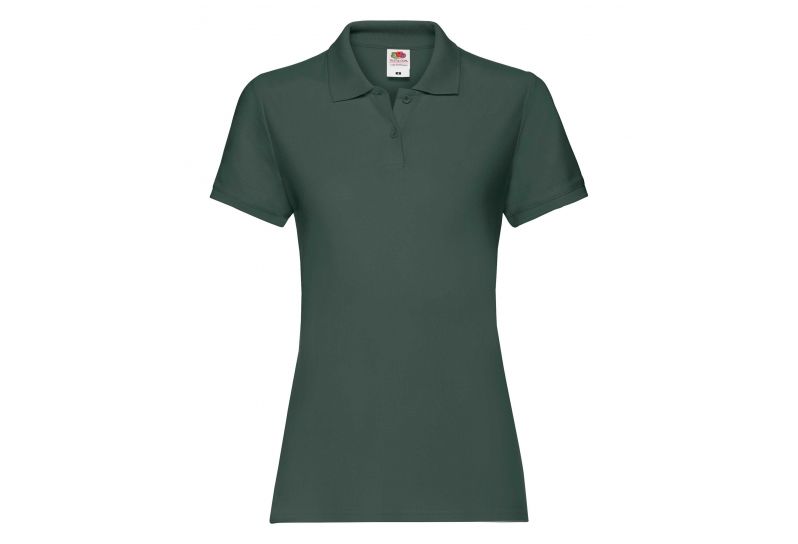 Fruit of the Loom, Ladies Premium Polo, ženska polo majica, tamno zelena, XL