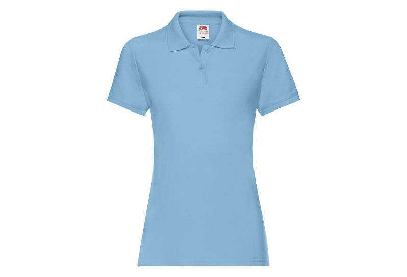 Fruit of the Loom, Ladies Premium Polo, ženska polo majica, nebesko plava, L