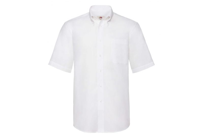 Fruit of the Loom, SS Oxford Shirt, muška poslovna košulja kratkih rukava, bela, L