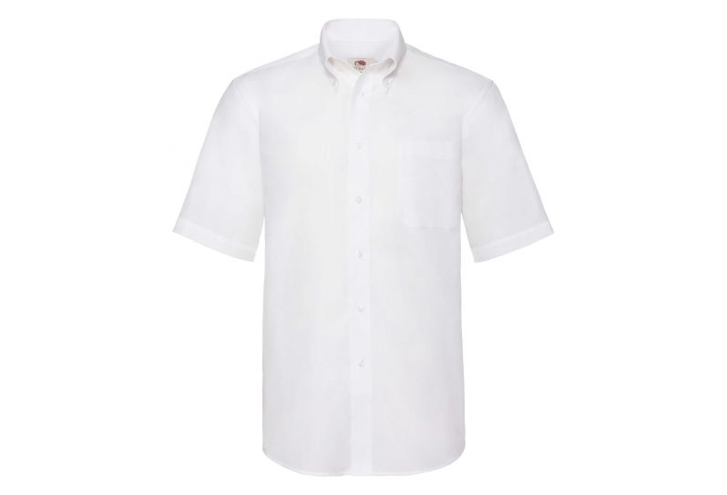 Fruit of the Loom, SS Oxford Shirt, muška poslovna košulja kratkih rukava, bela, XL