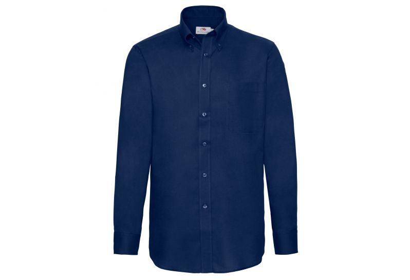 Fruit of the Loom, LS Oxford Shirt, muška poslovna košulja dugih rukava, teget, XL