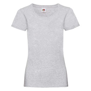 Fruit of the Loom, Valueweight, ženska pamučna majica kratkih rukava, pepeljasto siva, L