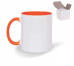 S-Color narandžasta keramička šolja