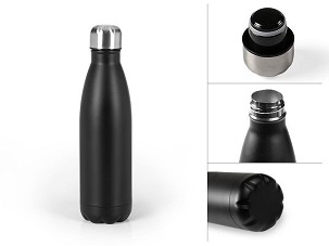 Metalni crni termos Liquid, 500 ml