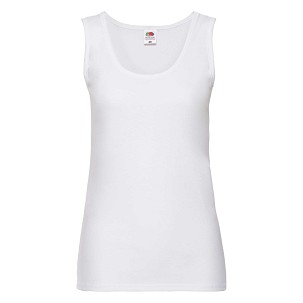 Fruit of the Loom, Ladies Valueweight Athletic Vest, ženska atlet majica, bela, 2XL