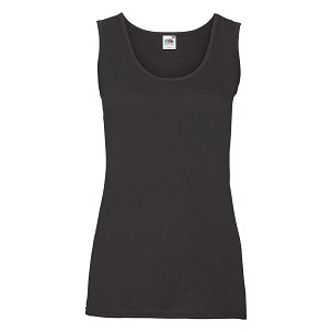 Fruit of the Loom, Ladies Valueweight Athletic Vest, ženska atlet majica, crna, 2XL