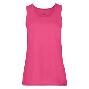 Fruit of the Loom, Ladies Performance Vest, sportska atlet majica za žene, fuksija, L
