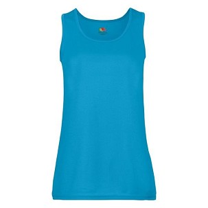 Fruit of the Loom, Ladies Performance Vest, sportska atlet majica za žene, azurno plava M