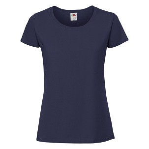 Fruit of the Loom, Ladies Ringspun Premium T, ženska majica kratkih rukava, tamno teget, L