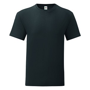Fruit of the Loom, ICONIC 150T, muška pamučna majica, crna, 3XL