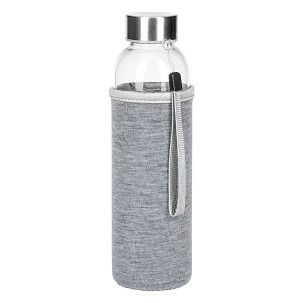 PRIMAVERA - Sportska boca sa neopren navlakom, 500 ml, siva