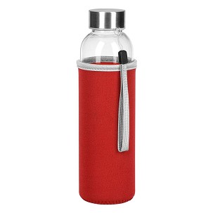 PRIMAVERA - Sportska boca sa neopren navlakom, 500 ml, crvena