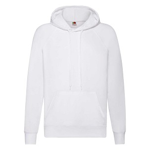 Fruit of the Loom, Lightweight Hooded Sweat, muški duks sa kapuljačom, bela, L