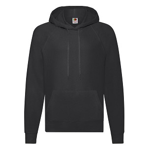 Fruit of the Loom, Lightweight Hooded Sweat, muški duks sa kapuljačom, crna, S