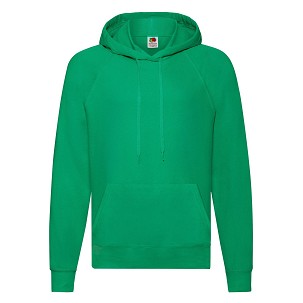 Fruit of the Loom, Lightweight Hooded Sweat, muški duks sa kapuljačom, kelly zelena, M