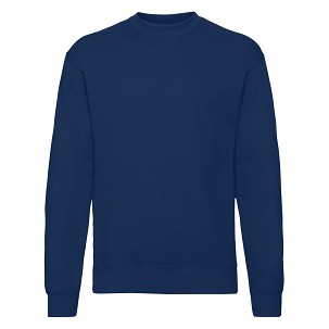 Fruit of the Loom, Classic Set-in Sweat, klasični muški duks, teget, S