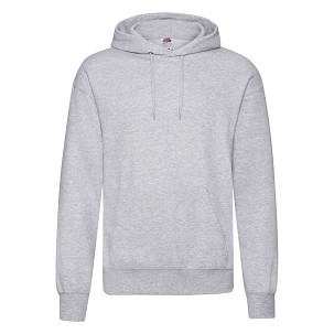 Fruit of the Loom, Classic Hooded Sweat, klasični muški duks sa kapuljačom, pepeljasto siva, 2XL