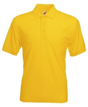 Fruit of the Loom, 65/35, muška polo majica, suncokret žuta, XL