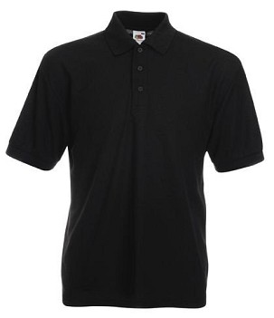 Fruit of the Loom, 65/35, muška polo majica, crna, 2XL