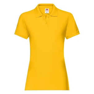 Fruit of the Loom, Ladies Premium Polo, ženska polo majica, suncokret žuta, M