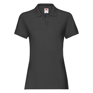 Fruit of the Loom, Ladies Premium Polo, ženska polo majica, crna, XL