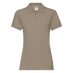 Fruit of the Loom, Ladies Premium Polo, ženska polo majica, khaki, M